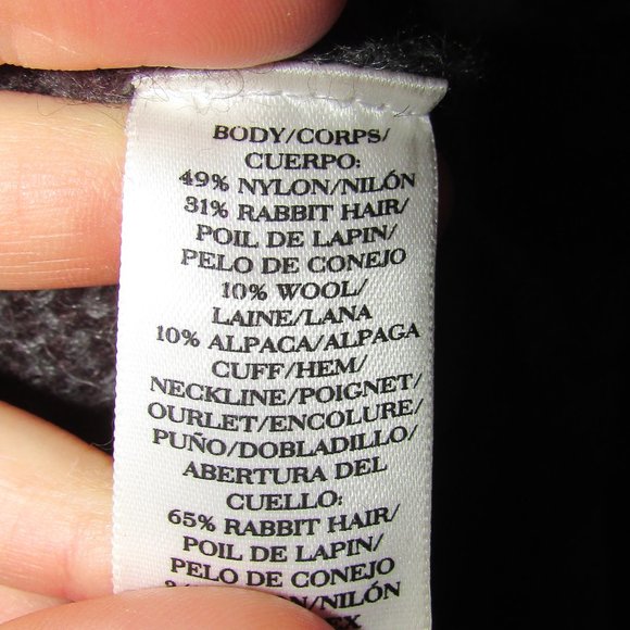 *3 for $25* Ann Taylor Rabbit hair/wool/Alpaca sweater - Picture 5 of 6